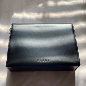 Marni Box-Style Bag with shoulder strap that extends to a shoulder length strap